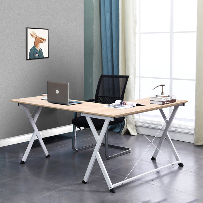 Inbox Zero L shaped Computer Desk & Reviews Wayfair